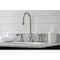 Kingston Brass KS2986BAL Heirloom Widespread Bathroom Faucet W/ Brass Pop-Up, Nickel KS2986BAL - alternate 2